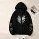 thumbnail image 1 of Ailaofu Womens Spider Web Graphic Zip Up Hoodie Oversized Goth Harajuku Jacket Y2k Grunge Aesthetic Streetwear Sweatshirt, 1 of 5