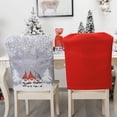 thumbnail image 2 of Cubierta De La Silla De Navidad Cubierta De La Silla De Navidad Sombrero De Papá Noel Cubierta De La Silla Del Asiento Del Comedor Decoración Del Partido En Casa ANGGREK Otros, 2 of 3