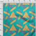 thumbnail image 2 of oneOone Tissu Polyester Lycra Rectangle & Triangle Géométrique Imprimé Tissu d'Artisanat BTY 56 Pouces de Large, 2 of 4