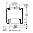 thumbnail image 5 of TORQUE Cab Air Sleeper Bag Spring for Kenworth AEROCAB (MID 1999 & EARLIER) Models (Replaces Firestone 7064, W02-358-7064) (TR7064), 5 of 7