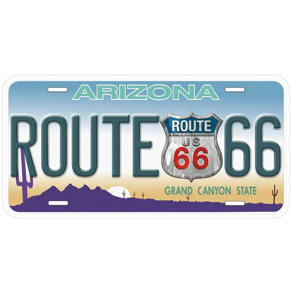 Arizona Route 66 Novelty Car Auto License Plate