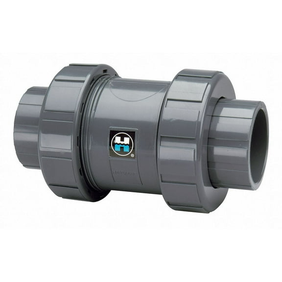 Hayward Union Check Valve,PVC,1-1/4",FNPTxSocket TC10125ST