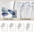 thumbnail image 5 of Spring Blue Eucalyptus Swag Valances for Windows, Kitchen Curtains 36 Inch Length 2 Panels Set, Botanical Green Leaf Country Short Curtains for Small Windows Rod Pocket Cafe Curtains Drapes 28"x36", 5 of 8