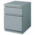 thumbnail image 3 of Hirsh 20" Deep Mobile Pedestal File Cabinet 2 Drawer Box-File, Letter Width, Platinum, 3 of 5