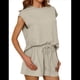 thumbnail image 3 of Conjuntos de 2 Piezas para Mujer Casual Verano Caqui S, 3 of 8
