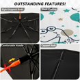 thumbnail image 4 of BZSMCE Foldable Car Windshield Sunshade Umbrella-Whimsical Dino Parade Pattern, 4 of 7