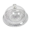 thumbnail image 3 of Cake Plate Cookie Tray Food Platter with Dustproof PET Lid for Kitchen Fruit Shop and Appetizer Service, 3 of 9