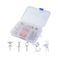 thumbnail image 1 of Push Pin Petite Grosse Tête Conseil Thumbtack Pin Board Thumbtack Léger Photo Mur Studs Résistant à l'Usure Fournitures de Bureau Réutilisables Transparet/125pcs, 1 of 9