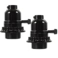 thumbnail image 3 of SHISUYAN 2pcs Light Socket E26/E27 Lamp Socket Retro Light Socket with Ring for DIY Project, 3 of 9