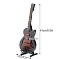 thumbnail image 4 of Miniature Guitar, Mini Musical Instrument Guitar Wooden Bass Guitar Model Display Ornaments for Bookcase Desk Beside Table and Music Room Home Decoration, 4 of 7