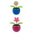 thumbnail image 1 of 2 uds., Flor de baile con energía solar, decoración de coche de juguete, asintiendo con la cabeza, de , salpicadero, escritorio de oficina, d Soledad Flip Flap Pot Swing Toy, 1 of 9