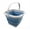 Grey/Steel Blue, variant on SAMMART Collapsible Plastic Bucket - Foldable Tub - Portable Fishing Water Pail - Space Saving Outdoor Waterpot