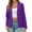 Purple, variant on Light Jackets for Women Plus Size Solid Basic Blazer Solid Open Front Work Office Business Suit Lightweight Cothes