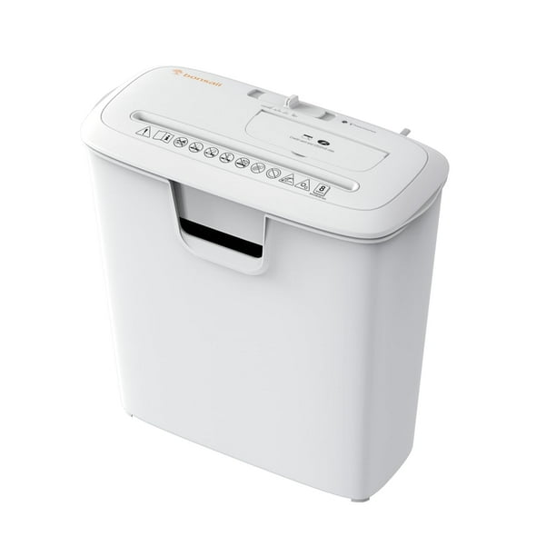 Destructora de papel Bonsaii Quiet Strip-Cut para 8 hojas con cubeta de 13 litros