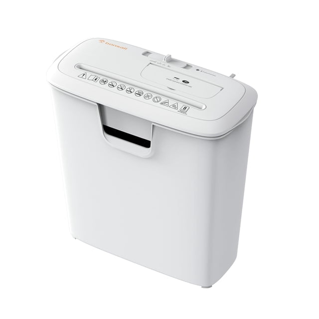 Destructora de papel Bonsaii Quiet Strip-Cut para 8 hojas con cubeta de 13 litros