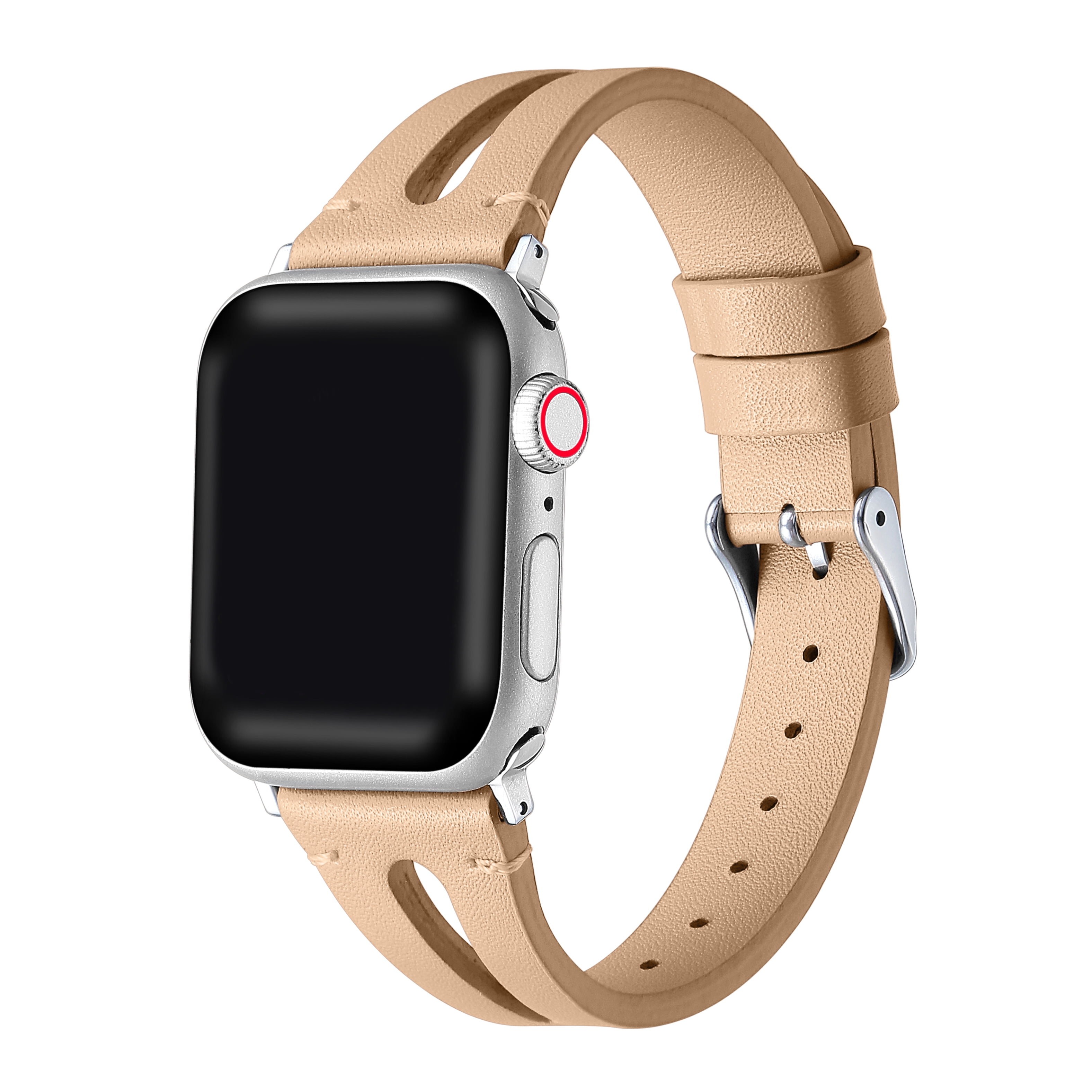 Posh Tech Sage Beige Geunine Leather Band For Apple Watch Series 1 2 3 Posh Tech Sage Beige Geunine Leather Band For Apple Watch Series 1 2 3