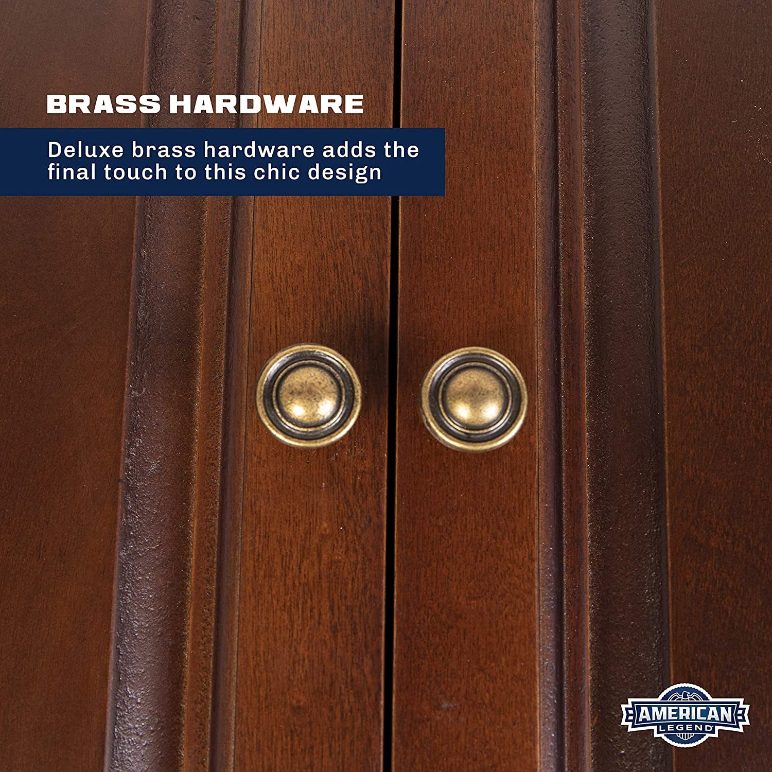 American Legend Chelsea Dartboard Cabinet with Espresso Finish - Dartboard Not Included