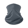 thumbnail image 2 of Cooling Neck Gaiter Face Mask, Sun Protection Masks Gator, Windproof Bandana for Skiing, Fishing, Hiking, Cycling Dark Gray, 2 of 5