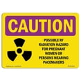 thumbnail image 1 of SignMission OS-CR-A-1218-L-10151 Panneau de Radiation OSHA 12 x 18 Po. - Danger de Radiation RF Possible avec Symbole, 1 of 1