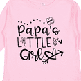 thumbnail image 4 of Inktastic Papa's Little Girl with Hearts Flower and Butterfly Girls Long Sleeve Toddler T-Shirt, 4 of 5