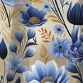 thumbnail image 4 of Designart "Blue Meadow Floral Tapestry" Floral Blackout Curtain Single Panel, 4 of 4