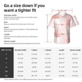 thumbnail image 6 of Lsque Pink Marble pattern Hawaiian Shirt for Men, Unisex Summer Beach Casual Short Sleeve Button Down Shirts-Small, 6 of 9