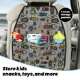 thumbnail image 4 of Goofa Bright Insects Pattern Car Back Seat Protector for Kids (2 Pack) ,Anti-kick Storage Mat for Car Seats,Shields from Footprints, 4 of 6