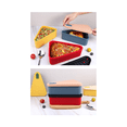 thumbnail image 3 of Contenedor de almacenamiento de sobras de pizza, caja organizadora de pizza, ahorra espacio, contenedor de almacenamiento de pizza reutilizable de silicona, azul, 3 of 8