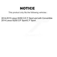 thumbnail image 2 of Transit Auto Rear Disc Rotors Ceramic Pads and Parking Brake Shoes Kit for Car Lexus IS350 IS250 K8A-108577, 2 of 11