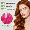 thumbnail image 3 of Abaima 5 Pack Vented Detangling Hair Brush - Detangler Hairbrush with Soft Bristles for No Tangles - Ideal for Wet Dry or Curly Damaged Hair, 3 of 7