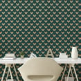 thumbnail image 2 of Ambesonne Wild Life Peel & Stick Wallpaper for Home, Geometric Fox Silhouettes, 13"x100", Teal Burnt Sienna, 2 of 5