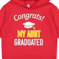 thumbnail image 3 of Inktastic Congrats My Aunt Graduated with Cap Toddler Hoodie, 3 of 4