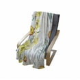 thumbnail image 4 of Daffodil Soft Flannel Fleece Throw Blanket, Spring Flowers Composition for Blossoming Results Natural Print, Cozy Plush for Indoor and Outdoor Use, 50" x 70", Yellow White Red, by Ambesonne, 4 of 6
