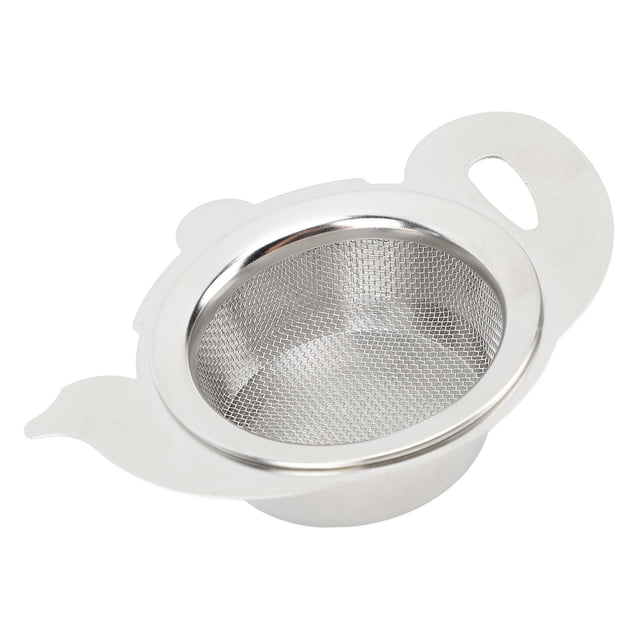 Stainless Steel Tea Infuser Filter Strainer, Fine Mesh Bowl with Insulating Base for Brewing Leaves Tea Strainer Tea Filter Tea Infuser Leaf Strainer
