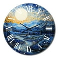 thumbnail image 4 of Designart "Snowy Peaks in the Winter Landscape I" Landscapes Oversized Wall Clock, 4 of 5