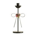 thumbnail image 2 of Black Bow Metal Candlestick Holder, Artistic Taper Candle Holder, Cute Decor for Birthday Party/Girlish Home/Living Room, 2 of 8
