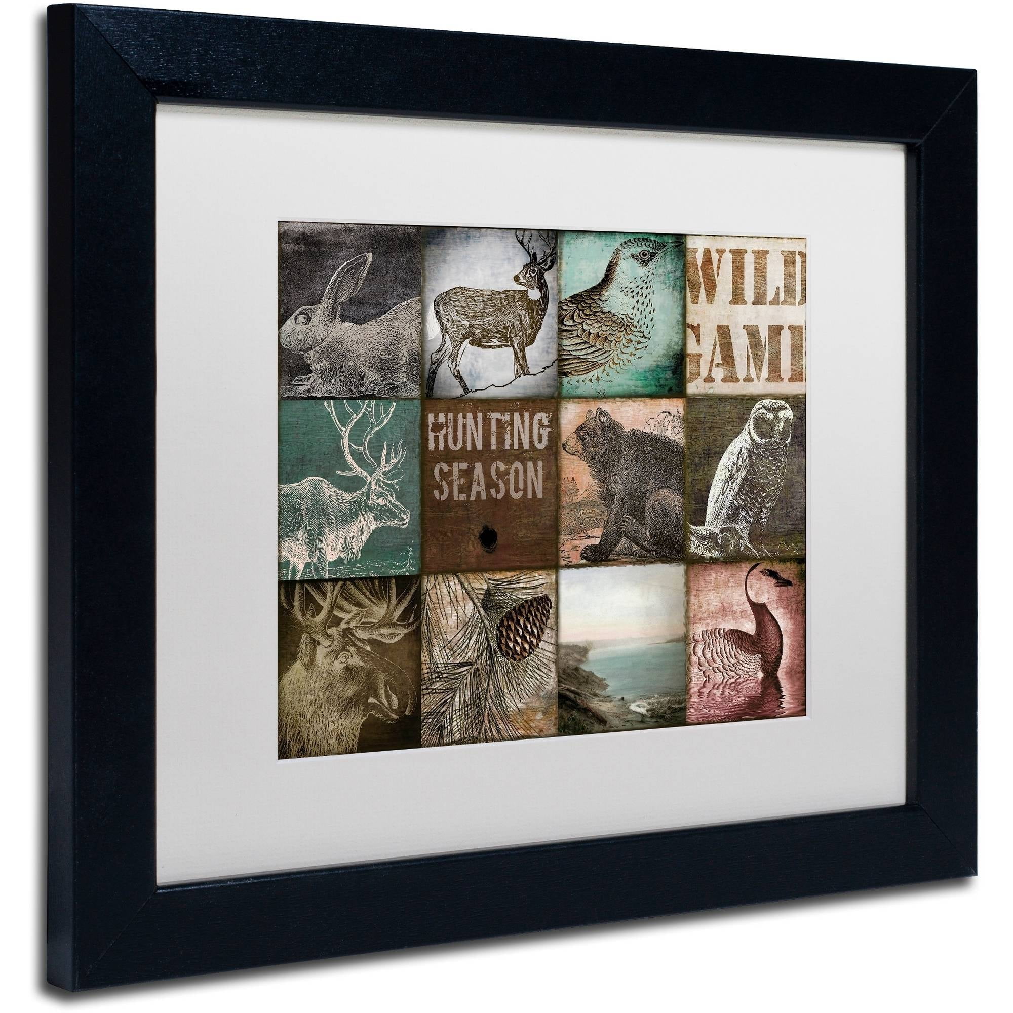 Trademark Fine Art "Cabelas" Canvas Art by Color Bakery White Matte, Black Frame
