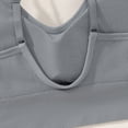 thumbnail image 4 of Delconic Seamless Ribbed Knit Bralette with Adjustable Straps for Women Soft Stretch Pullover Crop Tank Top Underwear Gray 36, 4 of 6