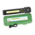 thumbnail image 4 of LED Flashlight LED Torch Small Flash Light Super Bright USB Pocket Flashlight Handheld Torch for Car Garage Survival Emergency Garden 2.7cmx14cm, 4 of 10