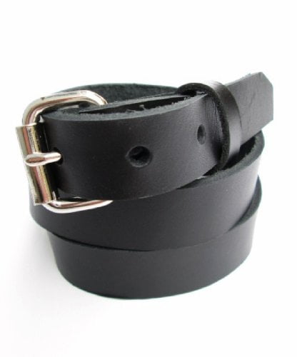 Leather belt black Black leather belt. wide belt