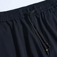 thumbnail image 3 of HXWCHs Men's Mid Rise Drawstring Cargo Overalls Relaxed Fit Solid Color Utility Pants with Multiple Pockets for Casual Wear XXL Black, 3 of 6