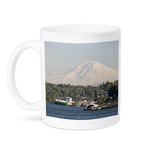 3dRose, USA, Washington, Seattle, Mountain, Mt Rainier - US48 TDR1003 - Trish Drury, 15oz Mug