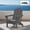 CLASSIC GRAY, variant on Folding Adirondack Chair, Classic HDPE Plastic Fire Pit Chair, Green