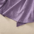 thumbnail image 4 of XPMWRP Linen Shirts for Womens Crew Neck Long Sleeves Solid Color Loose Fashion Casual Comfy T-Shirt Blouse Pullover Tops Purple XXL, 4 of 6