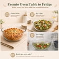 thumbnail image 5 of TINANA Glass Mixing Bowls Set, 4 Pack Glass Mixing Bowls with lids, Nesting Storage Bowls for Kitchen,0.5/0.75/1.5/2.5 QT Great for Prep, Baking, Serving, 5 of 6