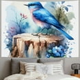 thumbnail image 2 of JEUXUS Blue Bird Pictures Sparrow Modern Wall Art Tapestry (Multiple SKUs) Painting, 2 of 6