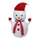 thumbnail image 4 of Figura de muñeco de nieve, adorno navideño, estructura plegable con iluminación LED, material de tela portátil, adecuado para patio, jardín, interior,, 4 of 9