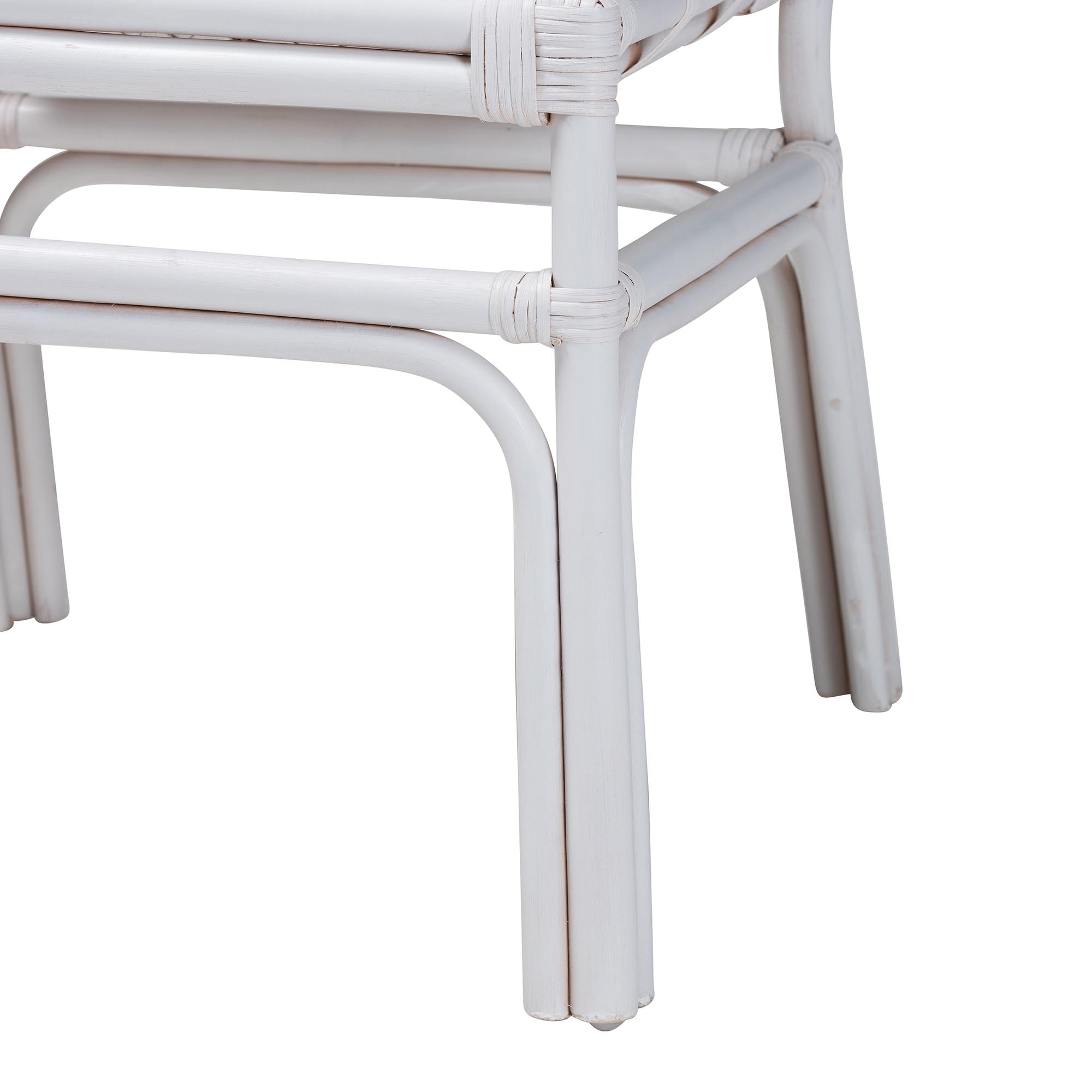 bali & pari Carwyn Boho Dining Chair, White