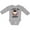 AC-Heather Grey, variant on I Love My Daddy with Cute Penguin and Hearts Girls Long Sleeve Baby Bodysuit