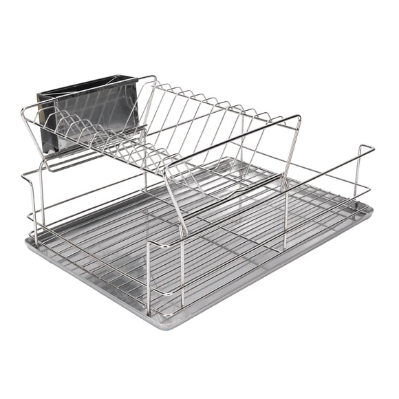 Dish Drainer, Large Capacity Dish Drying Rack Rustproof for Kitchen Counter